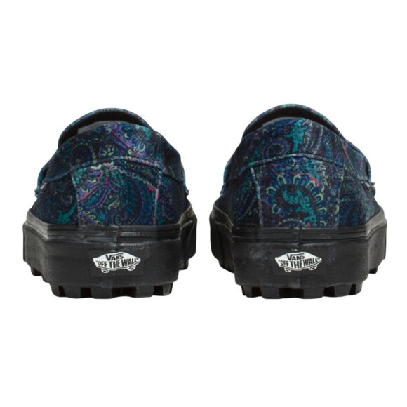 New! Size: 4.5 Men/6 Women | VANS Style 53 Velvet Shoes Paisley | Blue Color - Picture 8 of 14